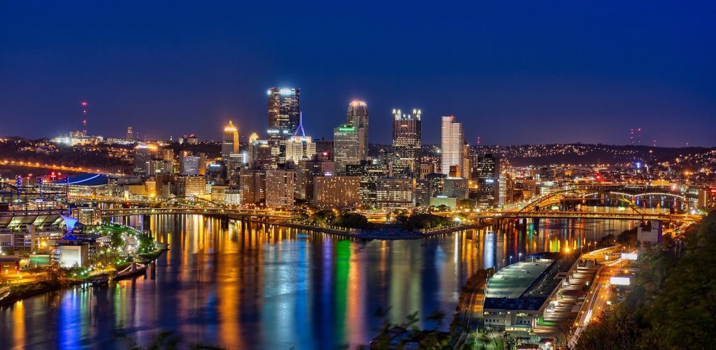 Pittsburgh view from the west end overlook